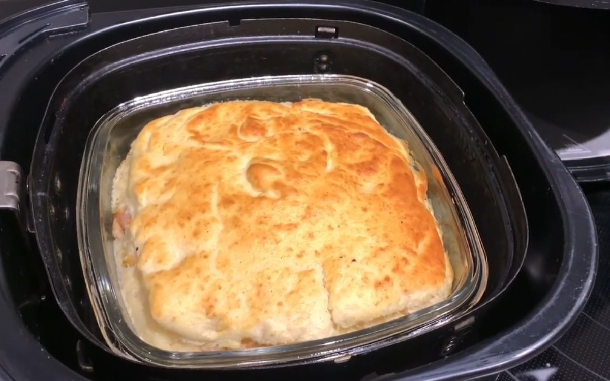 Torta De Liquidificador Na Air Fryer Recheio De Atum