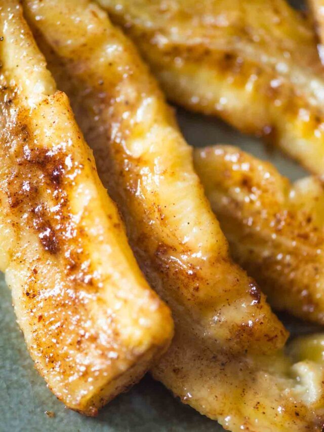 Receita Super Fácil de Banana Caramelada na Airfryer