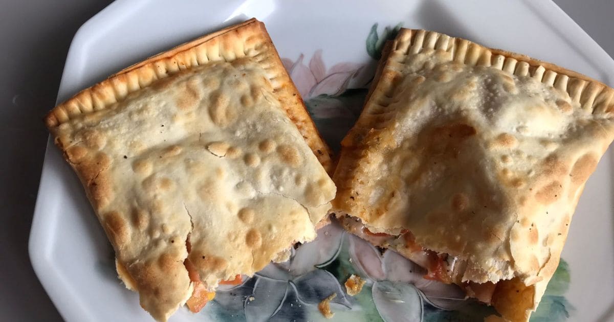 pastel de pizza na airfryer