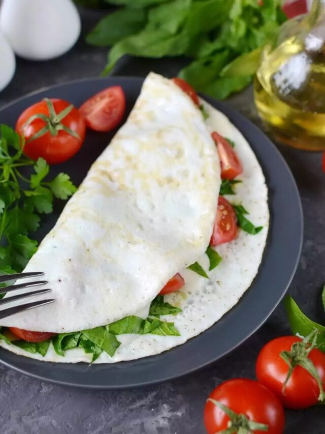 Receita de Omelete com Queijo Branco na Airfryer