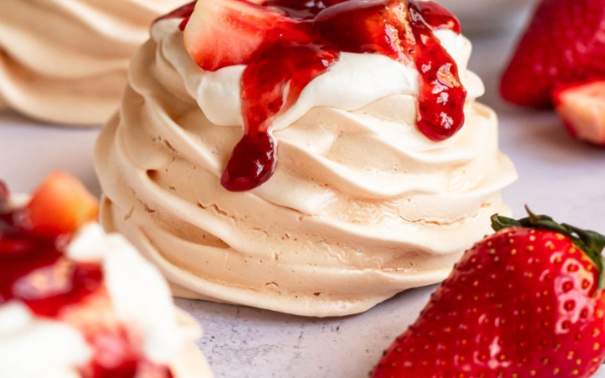 Receita de Pavlova na Airfryer