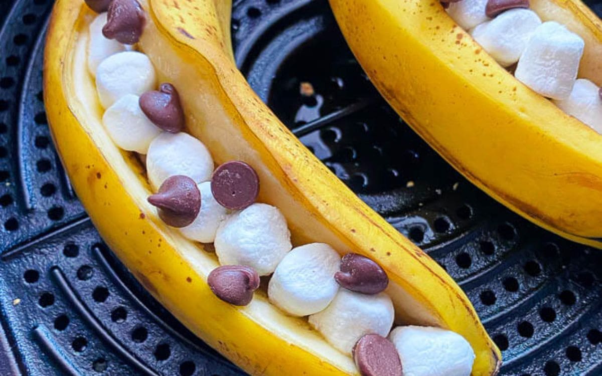 Receita de Banana Recheada na Airfryer