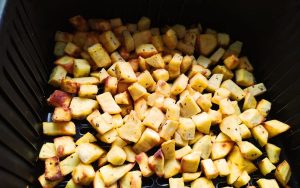 cubinhos de batata doce na airfryer