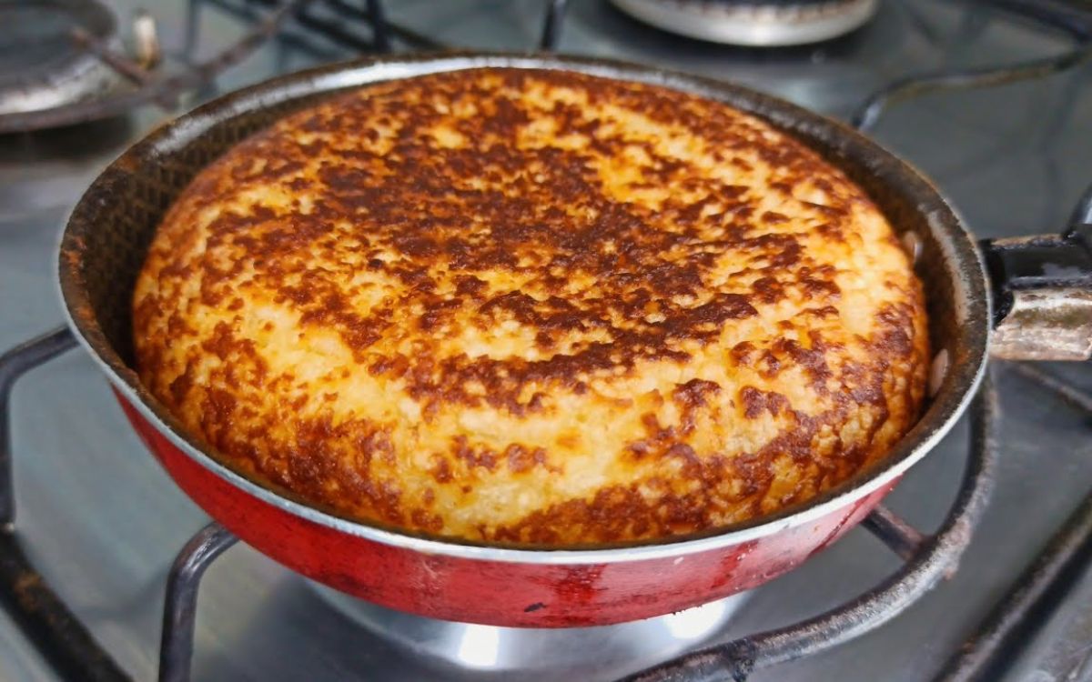 Bolo de Tapioca de Frigideira